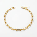 Collier Chaîne Maillons Trombone Doré - Maison Bijoux