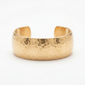 Bracelet Jonc Martelé Doré à l'Or Fin - Maison Bijoux
