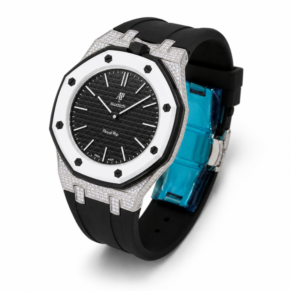 Premium Diamond Look Watch Conversion Kit for Swatch Royal Pop