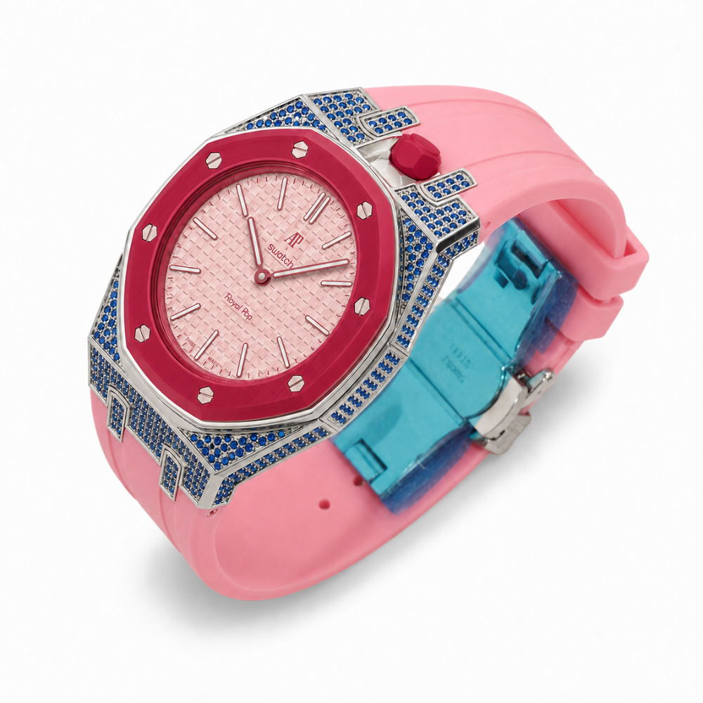 Premium Diamond Look Watch Conversion Kit for Swatch Royal Pop