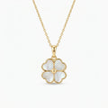 Collier Pendentif Trèfle Nacre & Or Fin - Maison Bijoux